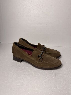 Munro Olive Green Suede Bit Loafers Arch Support Shoes Womens Size 11 N Narrow⁠